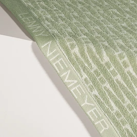 Toalha De Praia Trussardi + Lenny Niemeyer Tramas Bege e Verde