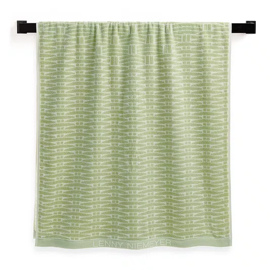 Toalha De Praia Trussardi + Lenny Niemeyer Tramas Bege e Verde