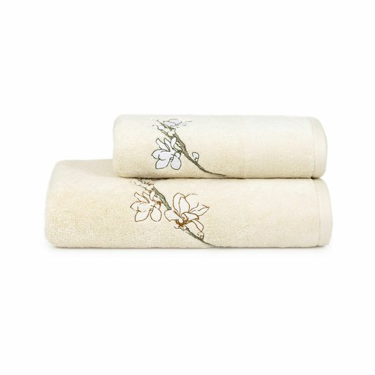 Toalha de Rosto Almond Flowers Boss Home Madrepérola 50cm x 100cm