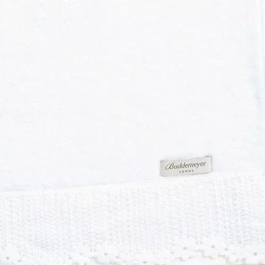 Toalha de Rosto Aya Buddemeyer Luxus Branco 48cm x 90cm