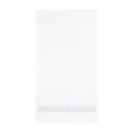 Toalha De Rosto Bordada Festons Yves Delorme Paris 55 x 100 cm