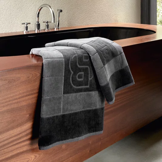 Toalha de Rosto Double B Boss Home Carvão 50 x 100 cm