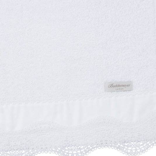 Toalha De Rosto Gianni Fio Egípcio Buddemeyer Luxus Branco 0,48 x 0,90 m