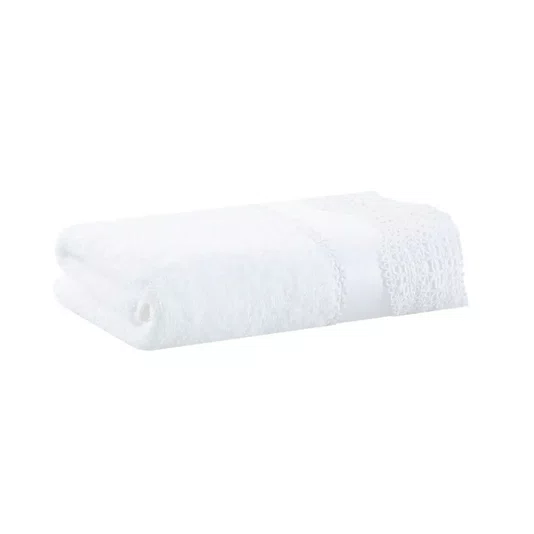 Toalha De Rosto Gianni Fio Egípcio Buddemeyer Luxus Branco 0,48 x 0,90 m