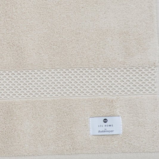 Toalha de Rosto Lolli Air LCL Home By Buddemeyer Bege 48 x 90 cm