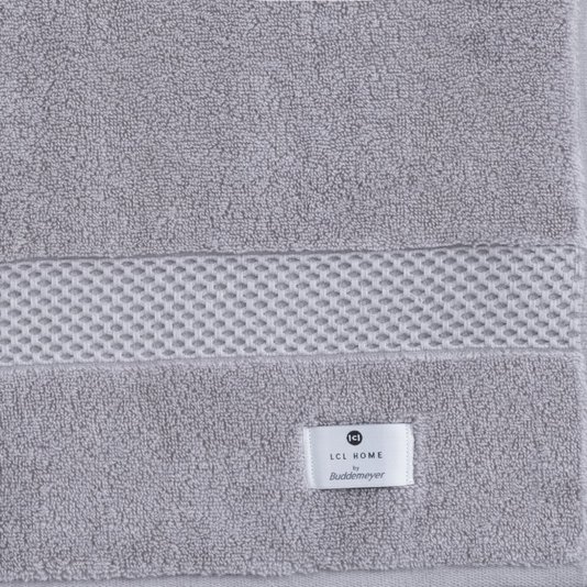 Toalha de Rosto Lolli Air LCL Home By Buddemeyer Cinza 48 x 90 cm