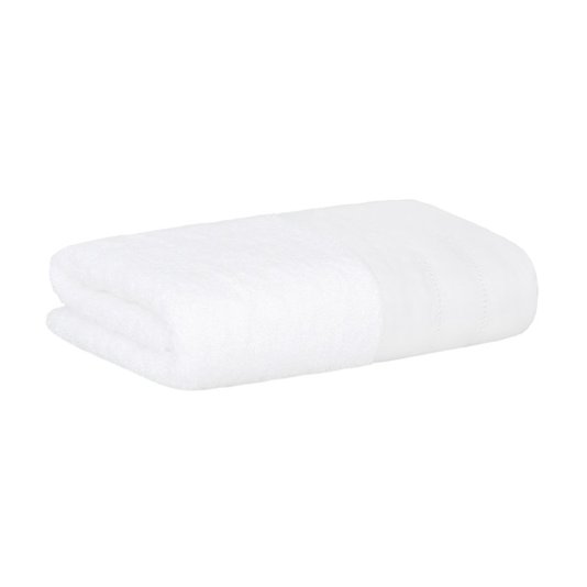 Toalha De Rosto Lino Buddemeyer Luxus Branco 48 x 90 cm