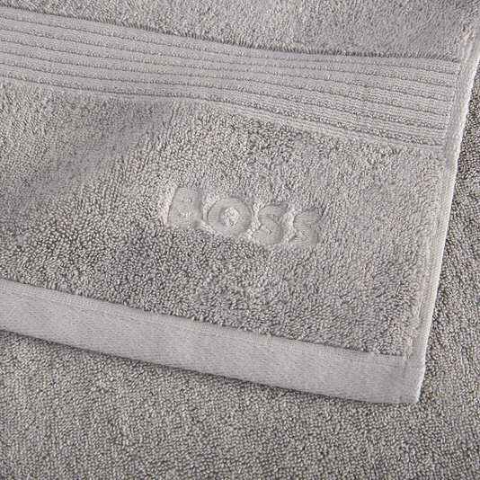 Toalha de Rosto Loft Boss Home Prata 50cm x 100cm