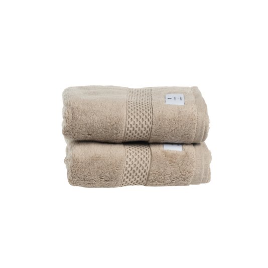Toalha de Rosto Lolli Air LCL Home By Buddemeyer Caqui 48 x 90 cm