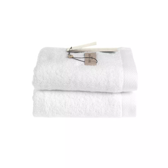 Toalha de Rosto Modena 48 x 80cm LCL Home By Trussardi Branca