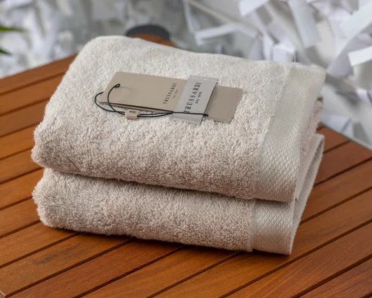 Toalha de Rosto Modena 48 x 80cm LCL Home By Trussardi Nocciola