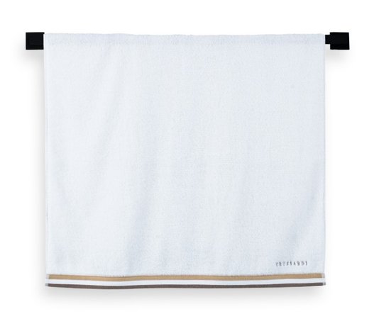 Toalha De Rosto Montello Trussardi Branco/Bege 48 X 90 cm