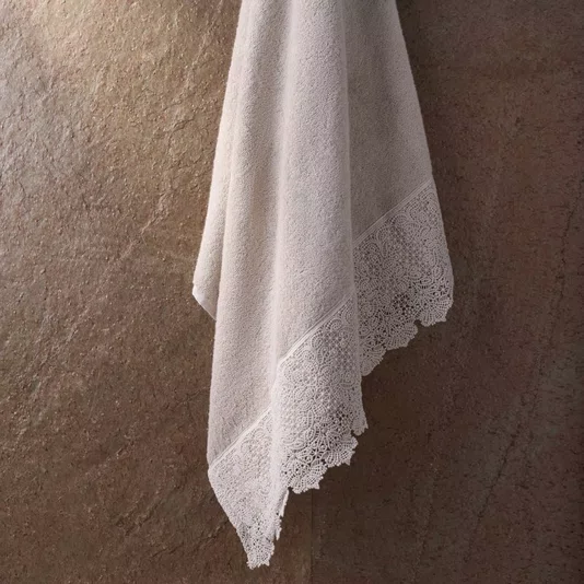 Toalha de Rosto Norah Buddemeyer Luxus Bege Antique 48cm x 90cm