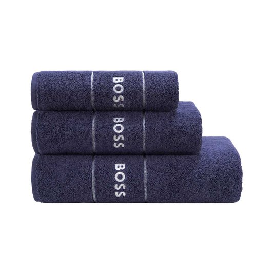 Toalha de Rosto Plain Boss Home Marinho 50cm x 100cm