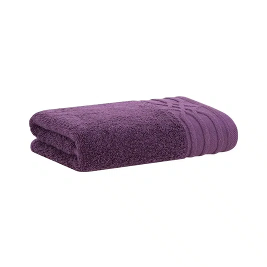 Toalha De Rosto Rituali Organic Buddemeyer Luxus Lilás 0,48 x 0,90 m