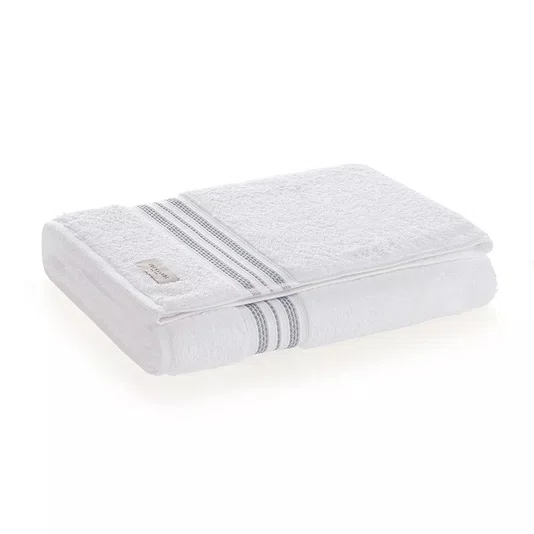 Toalha  Rosto  Barberine  Trussardi  Branco/Ciel 48 x 80 cm