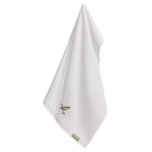 Toalha de Rosto Ventura Karsten Branco 48 x 80 cm