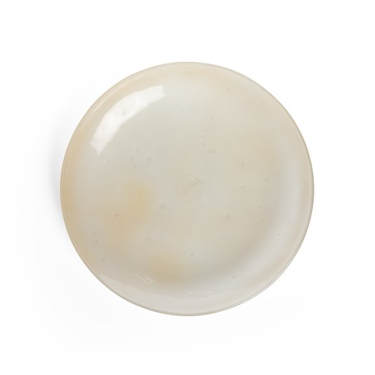 Travessa Baixa Em Vidro Mel 26 cm