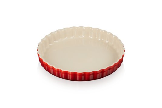 Travessa Canelada para Flan Heritage Le Creuset Vermelho 28 cm