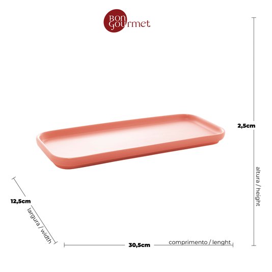Travessa de Porcelana Nordica Rojemac Rosa