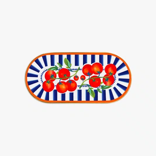Travessa Oval em Porcelana Dolce Vita Tomates Baci Milano