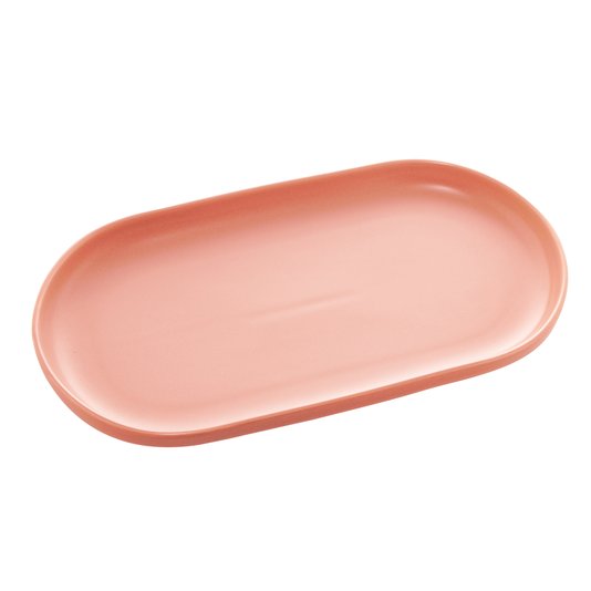 Travessa Oval Porcelana Nórdica Bon Gourmet Rosa