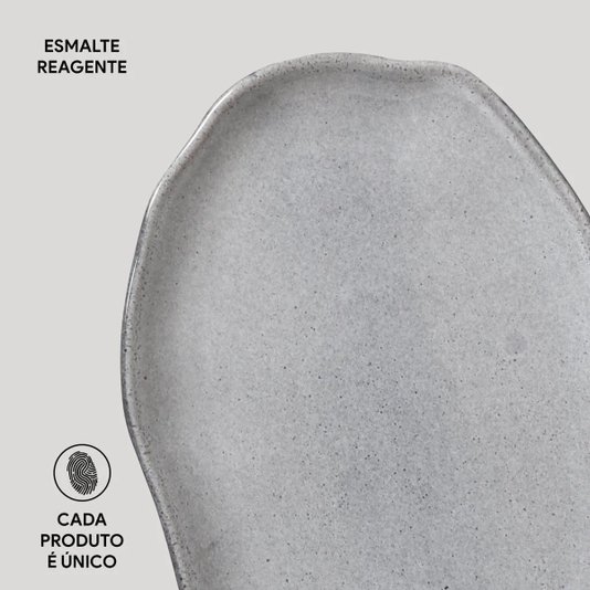 Travessa Oval Rasa Média Bio Porto Brasil Dust 30x20 cm