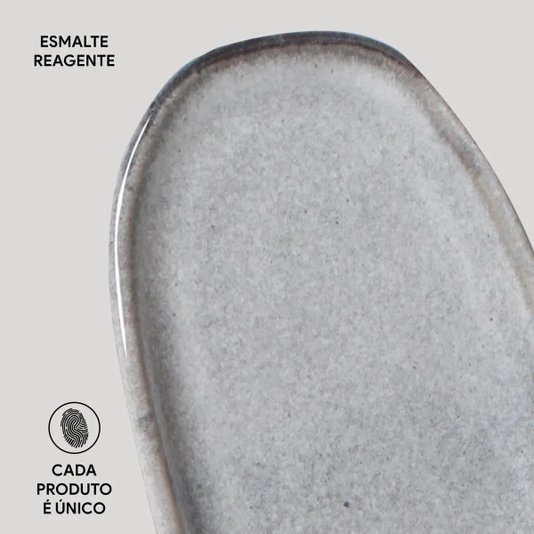 Travessa Oval Rasa Mini Bio Porto Brasil Dust 16x8 cm