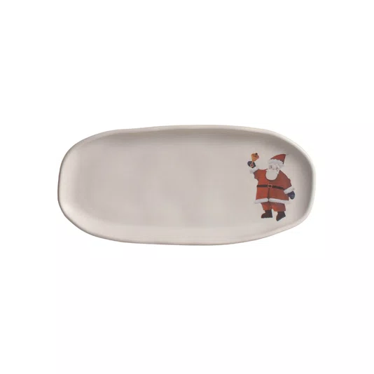 Travessa Oval Rasa P Papai Noel Magia Glacial Porto Brasil