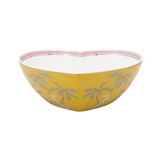 Travessa Para Forno Coração La Majorelle Pip Studio Amarelo 22 cm