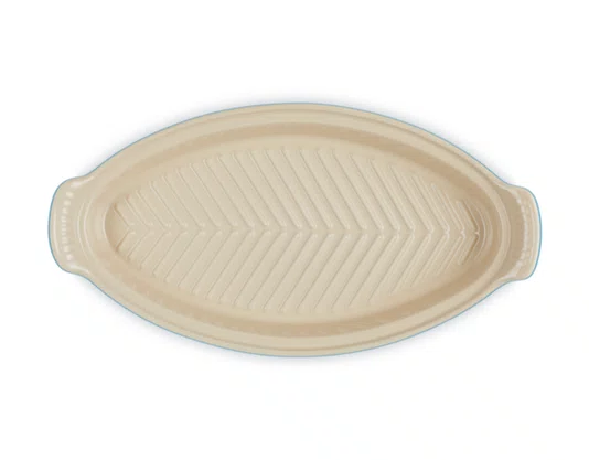 Travessa para Peixe com Tampa Heritage Le Creuset Azure 34 cm