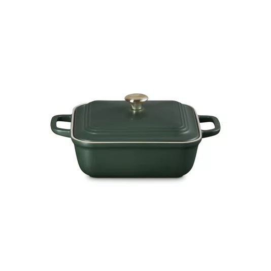 Travessa Quadrada com Tampa San Francisco Le Creuset Foret 22 cm
