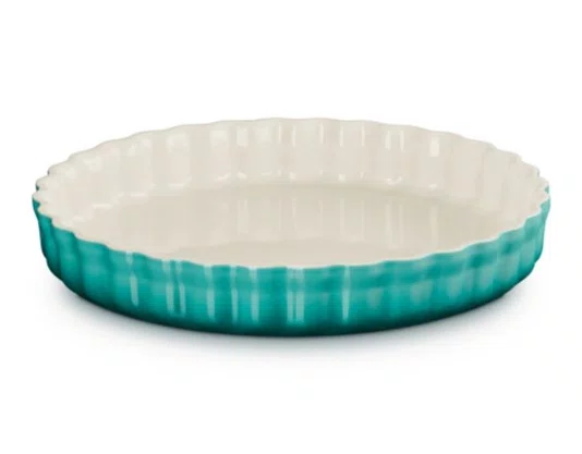Travessa Redonda Canelada Le Creuset Bleu Riviera 28 cm