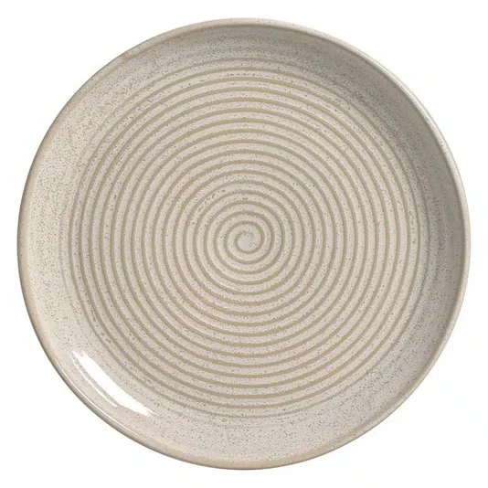 Travessa Redonda Média Orgânico Stoneware Porto Brasil Latte