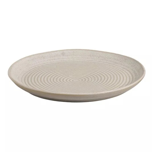 Travessa Redonda Média Orgânico Stoneware Porto Brasil Latte