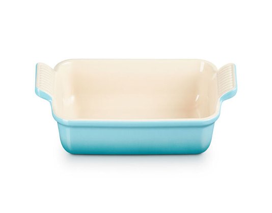 Travessa Retangular Heritage Le Creuset Azul Caribe 26 cm