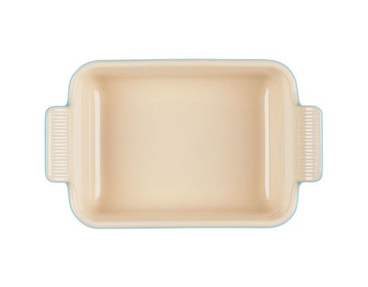 Travessa Retangular Heritage Le Creuset Azul Caribe 26 cm