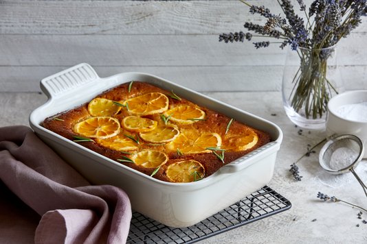 Travessa Retangular Heritage Le Creuset Branco 26cm