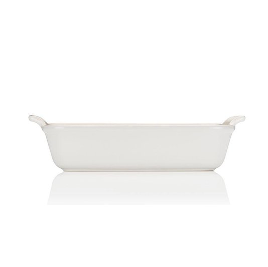 Travessa Retangular Heritage Le Creuset Branco 32cm