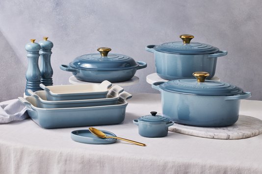 Travessa Retangular Heritage Le Creuset Chambray 26 cm