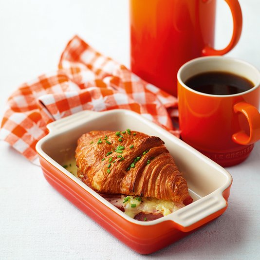 Travessa Retangular Heritage Le Creuset Laranja 19 cm