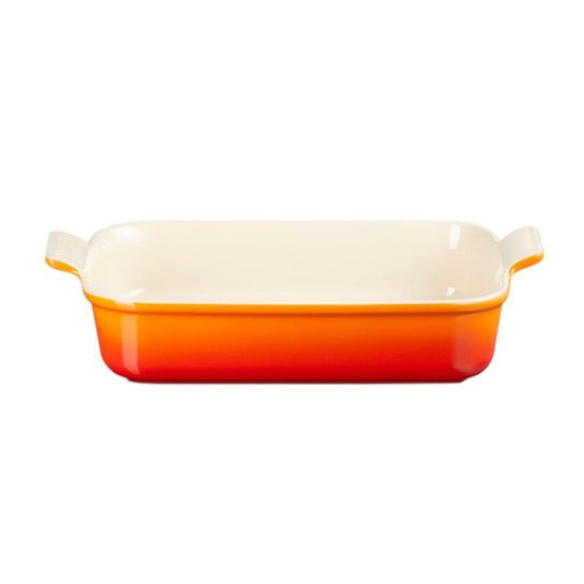 Travessa Retangular Heritage Le Creuset Laranja 26 cm