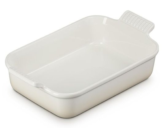 Travessa Retangular Heritage Le Creuset Meringue 19 cm