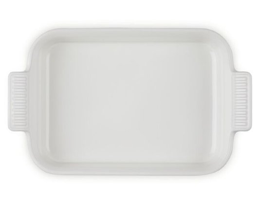 Travessa Retangular Heritage Meringue Le Creuset 26 cm