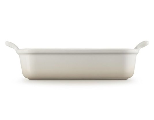Travessa Retangular Heritage Meringue Le Creuset 32 cm