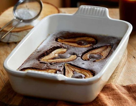 Travessa Retangular Heritage Meringue Le Creuset 32 cm