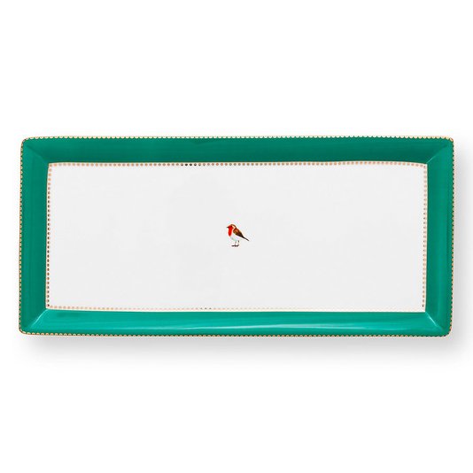 Travessa Retangular Love Birds Pip Studio Esmeralda 33cm