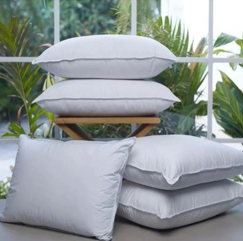 Travesseiro Toque de Pluma 233 Fios Trussardi Branco 50 x 70 cm