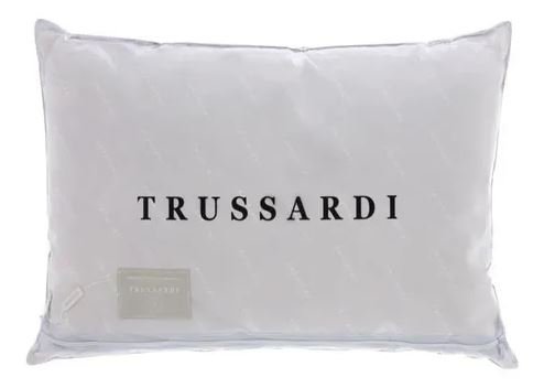 Travesseiro Toque de Pluma 233 Fios Trussardi Branco 50 x 70 cm