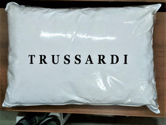 Travesseiro Toque de Pluma 233 Fios Trussardi Branco 50 x 70 cm